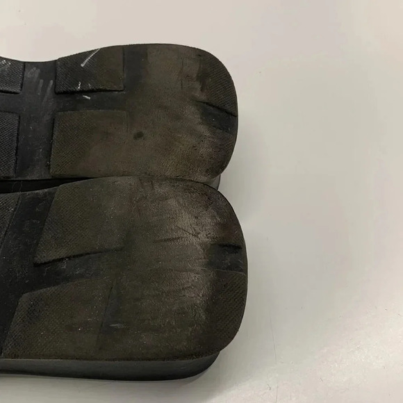 Steve Madden Chonky Sandal Wedges Shoes Slip On Open Toe VTG Y2K 90's Black 7.5 - Picture 8 of 9